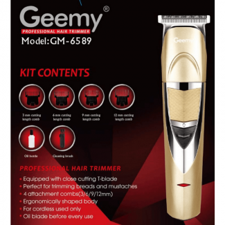 GEEMY GM-6589 Zero Adjustable Professional Rechargeable Hair Trimmer