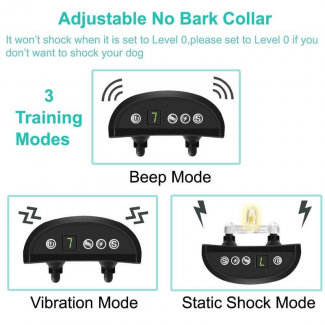 Dog Training Collar with Beep, Rechargeable, Adjustable, Rainproof, No Bark Receiver Price in Pakistan | LAPTAB