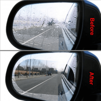 Car Anti-Mist Rearview Mirror Protective Film, PET Nano Coating, Round & Oval Fit Price in Pakistan | LAPTAB