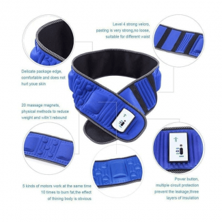 Slimming Belt X5 Times Vibration with 5 Motors, 20 Magnets, Adjustable Length Price in Pakistan | LAPTAB