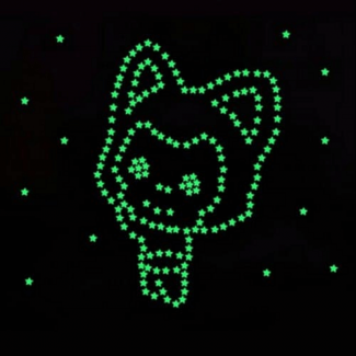 100 Pcs Glow In The Dark Stars Wall Stickers Ecofriendly Non-Toxic Room Decor Price in Pakistan | LAPTAB