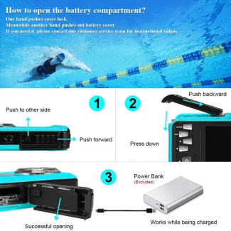 16X Double Screen Waterproof Camera 24MP with 16X Zoom and Multi-Mode Flash Price in Pakistan | LAPTAB