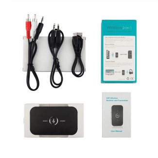 2 In 1 Stereo Bluetooth Transmitter and Receiver with Noise Cancellation and Dual Audio Support Price in Pakistan | LAPTAB