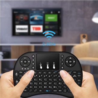 3 Colors Backlit Mini Wireless Keyboard with Touchpad, 2.4GHz USB, Ergonomic Design Price in Pakistan | LAPTAB