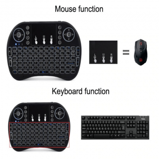 3 Colors Backlit Mini Wireless Keyboard with Touchpad, 2.4GHz USB, Ergonomic Design Price in Pakistan | LAPTAB