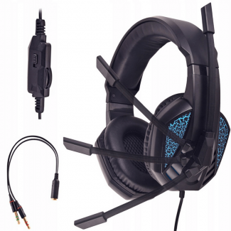 PS480 Classic Gaming Headset with LED Microphone, Soft Cushions, Volume Control, Compatible with iOS Price in Pakistan | LAPTAB