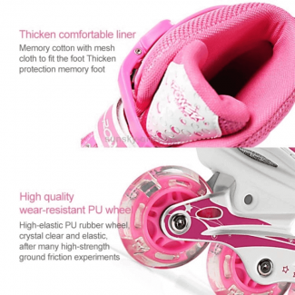 Adjustable Kids Skate Shoes with Helmet and Knee Brace, Breathable Mesh, EVA Insole Price in Pakistan | LAPTAB