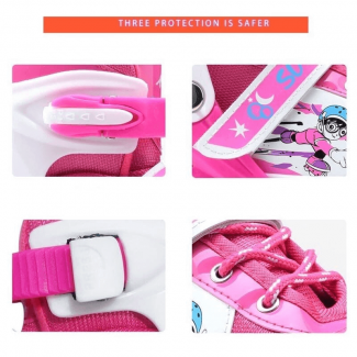 Adjustable Children's Four-Wheel Roller Skate Shoes with Safety Locks and Brakes Price in Pakistan | LAPTAB
