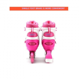 Adjustable Children's Four-Wheel Roller Skate Shoes with Safety Locks and Brakes Price in Pakistan | LAPTAB