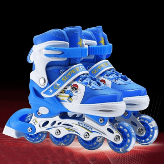Adjustable Children's Four-Wheel Roller Skate Shoes with Safety Locks and Brakes Price in Pakistan | LAPTAB