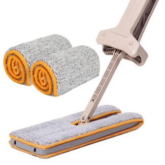 Self Wringing Double Sided Mop with 360? Rotating Head and Washable Pads Price in Pakistan | LAPTAB