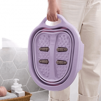 Folding Travel Foot Bath Basin with Massage and Acupuncture, Foldable Spa for Home and Travel Price in Pakistan | LAPTAB