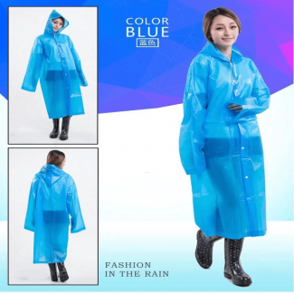 Unisex Transparent EVA Raincoat Hoodie Waterproof Breathable Non-Toxic Outerwear Price in Pakistan | LAPTAB