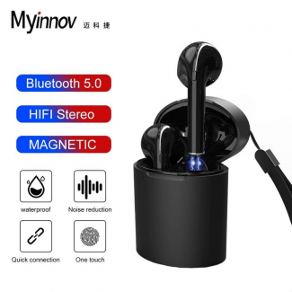 TWS Bluetooth Earphones with 3D Stereo Sound, IPX5 Waterproof, Charging Case Included Price in Pakistan | LAPTAB