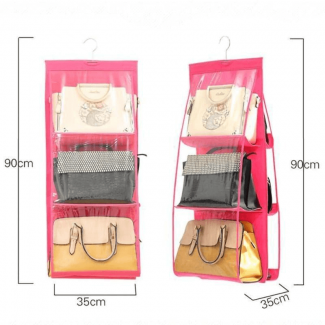 Thick Double-Sided Six Grid Storage Bag with Waterproof PVC and Transparent Material Price in Pakistan | LAPTAB