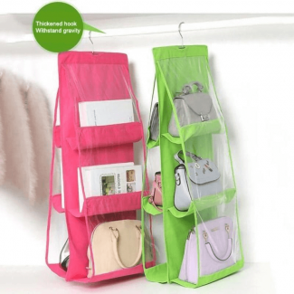 Thick Double-Sided Six Grid Storage Bag with Waterproof PVC and Transparent Material Price in Pakistan | LAPTAB
