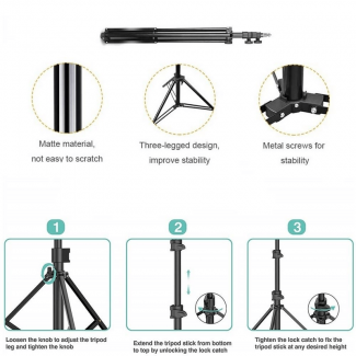 7 Feet Adjustable Photography Tripod Stand for Cameras and Smartphones, Portable Price in Pakistan | LAPTAB
