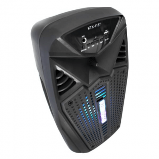 6.5 Inch KTX-1187 Bluetooth Speaker with Microphone, Remote, SD, Aux, FM Radio Price in Pakistan | LAPTAB