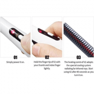 Multifunctional Hair and Beard Comb Straightener Curler with Fast Heating System Price in Pakistan | LAPTAB