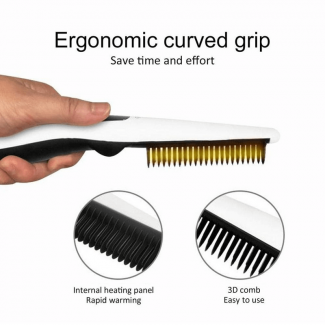 Multifunctional Hair and Beard Comb Straightener Curler with Fast Heating System Price in Pakistan | LAPTAB
