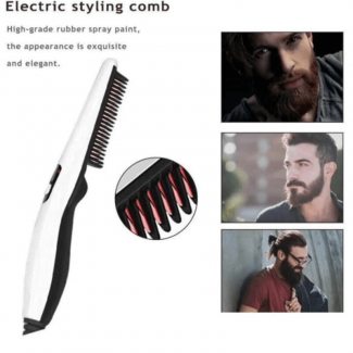 Multifunctional Hair and Beard Comb Straightener Curler with Fast Heating System Price in Pakistan | LAPTAB