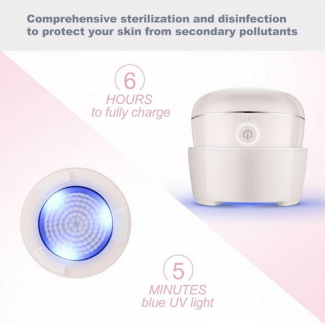 Lavany Facial Cleansing Brush with UV Sterilization, 2 Heads, Waterproof IPX7 Price in Pakistan | LAPTAB