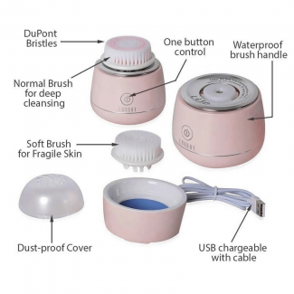 Lavany Facial Cleansing Brush with UV Sterilization, 2 Heads, Waterproof IPX7 Price in Pakistan | LAPTAB