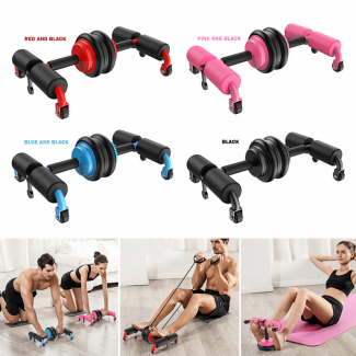 Multipurpose Abdominal Wheel with Tension Belts and Suction Cup for Core and Full-Body Workouts Price in Pakistan | LAPTAB