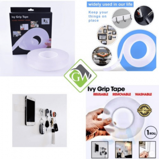 IVY Grip Tape Double-Sided Reusable Gel Tape Holds Up to 1 KG on Smooth Surfaces Price in Pakistan | LAPTAB