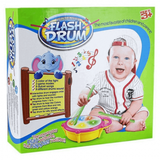 Flash Drum Toy for Kids with Lights, Sounds, 3 Game Modes, and Volume Control Price in Pakistan | LAPTAB