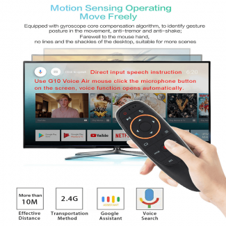G10 Smart Voice Remote Control with Air Mouse, Gyroscope, Infrared, and Google Assistant Support Price in Pakistan | LAPTAB