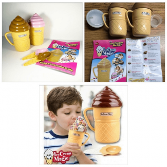 Ice Cream Maker Magic Cup with Insulating Design and Spoon for Homemade Ice Cream Price in Pakistan | LAPTAB