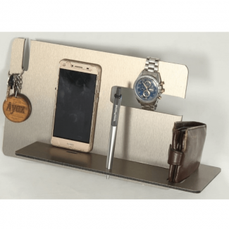 Phone Docking Station Wallet Holder with Watch, Key, Pen, and Ring Organizer Price in Pakistan | LAPTAB