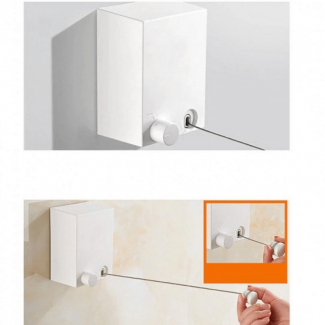 Wall Mounted Retractable Clothesline 4.2m, Aluminum Alloy, Holds 20kg Clothes Price in Pakistan | LAPTAB