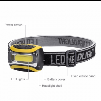 Mini Waterproof LED Headlight with 3 Modes, Adjustable Base, Long-Lasting Light Price in Pakistan | LAPTAB