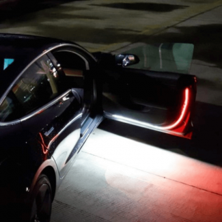 2PCS White Red LED Car Door Anti-Collision Warning Lights with Adhesive Sticker Price in Pakistan | LAPTAB