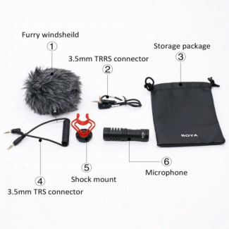 Boya BY-MM1 Professional On-Camera Microphone with Anti-Shock Mount for Smartphones and Cameras Price in Pakistan | LAPTAB