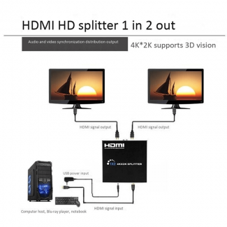 HDMI Splitter and Switch for HDTV DVD PS3, 1080P HDCP Compliant, Long Distance Transmission Price in Pakistan | LAPTAB