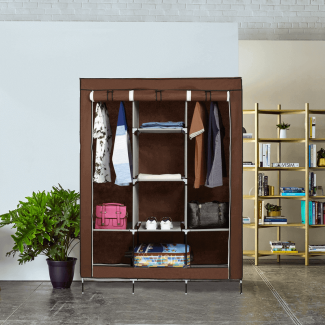 3 Layer Storage Wardrobe Foldable Shelf Rack M 88130