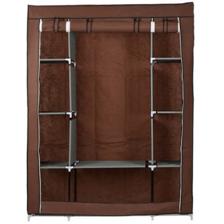 3 Layer Foldable Storage Wardrobe M 88130 with Hanging Space and Shelves Price in Pakistan | LAPTAB