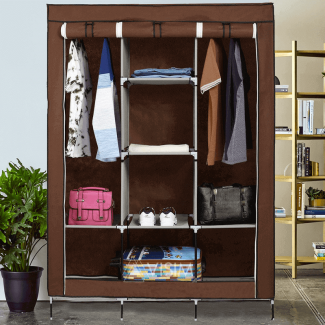 3 Layer Foldable Storage Wardrobe M 88130 with Hanging Space and Shelves Price in Pakistan | LAPTAB