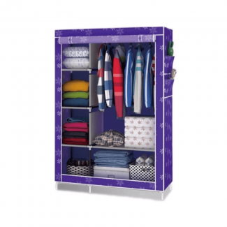 HXT 105nt Portable Foldable Wardrobe Organizer with Waterproof Oxford Cloth and Sturdy Galvanized Frame Price in Pakistan | LAPTAB