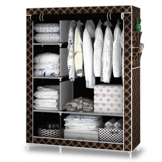 HXT 105nt Portable Foldable Wardrobe Organizer with Waterproof Oxford Cloth and Sturdy Galvanized Frame Price in Pakistan | LAPTAB