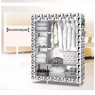 HXT 105nt Portable Foldable Wardrobe Organizer with Waterproof Oxford Cloth and Sturdy Galvanized Frame Price in Pakistan | LAPTAB