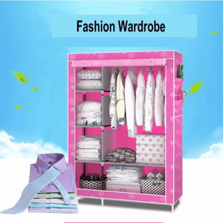 HXT 105nt Portable Foldable Wardrobe Organizer with Waterproof Oxford Cloth and Sturdy Galvanized Frame Price in Pakistan | LAPTAB
