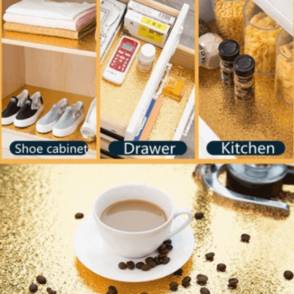 60x100cm Oil Proof and Fireproof Kitchen Sticker, Waterproof Aluminum Golden Price in Pakistan | LAPTAB