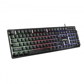 Jedel K590 USB Gaming Keyboard with RGB LED Backlight, Ergonomic Design, Adjustable Height and Angle Price in Pakistan | LAPTAB