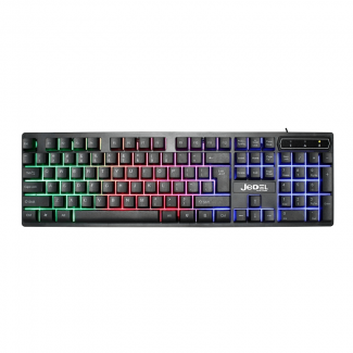 Jedel K590 USB Gaming Keyboard with RGB LED Backlight, Ergonomic Design, Adjustable Height and Angle Price in Pakistan | LAPTAB