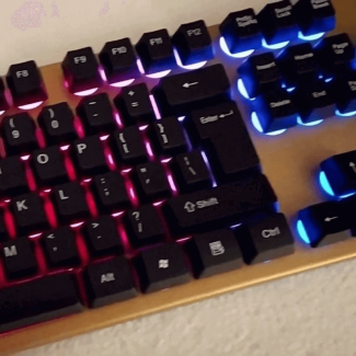 Jedel K590 USB Gaming Keyboard with RGB LED Backlight, Ergonomic Design, Adjustable Height and Angle Price in Pakistan | LAPTAB