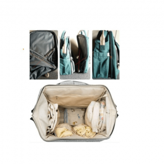 Baby Diaper Backpack Expandable with Waterproof Lining and Multiple Pockets, Converts to Baby Bed Price in Pakistan | LAPTAB